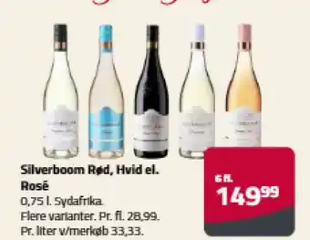 Silverboom Rød, Hvid el. Rosé