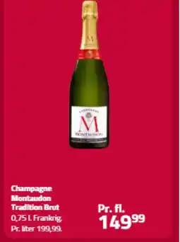 Fleggaard Champagne Montaudon Tradition Brut tilbud