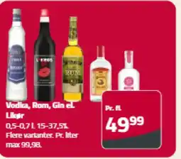 Fleggaard Vodka, Rom, Gin el. Likør tilbud