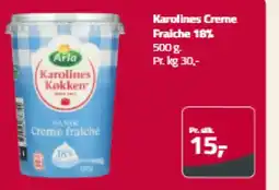 Fleggaard Karolines Creme Fraiche 18% tilbud
