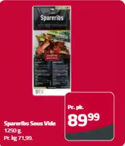 Fleggaard Spareribs Spareribs Sous Vide tilbud