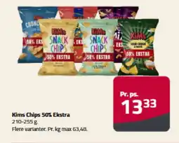 Fleggaard Kims Chips 50% Ekstra tilbud