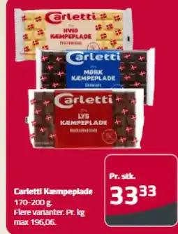 Fleggaard Carletti Kæmpeplade tilbud