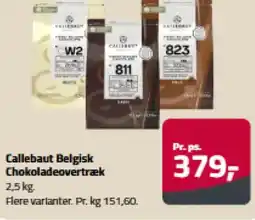 Fleggaard Callebaut Belgisk Chokoladeovertræk tilbud