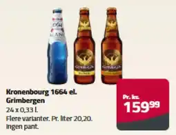 Fleggaard Kronenbourg 1664 el. Grimbergen tilbud