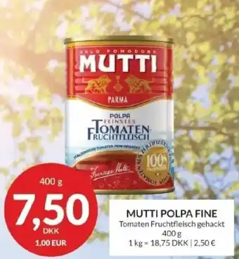 Nielsen's Discount Mutti polpa fine tilbud