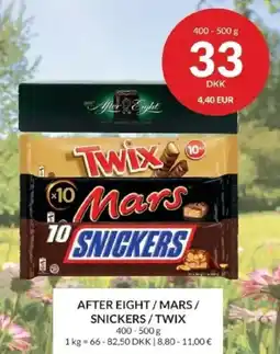 Nielsen's Discount After eight/mars/ snickers/twix tilbud