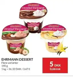 Nielsen's Discount Ehrmann dessert tilbud