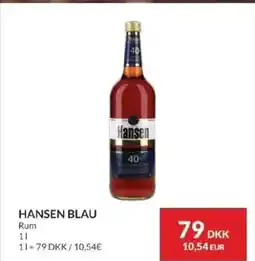 Nielsen's Discount Hansen blau rum tilbud