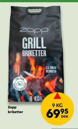 BorderShop Zapp briketter tilbud
