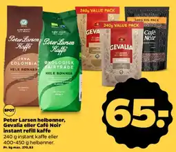 Netto Peter Larsen, Gevalia eller Café Noir kaffe tilbud