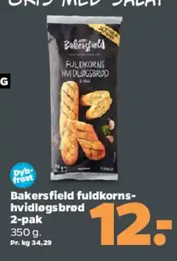Netto Bakersfield fuldkornsbrød 2-pak tilbud