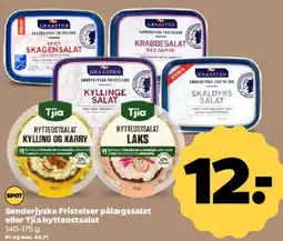 Netto Sønderjyske Fristelser pålægssalat eller Tija hyttessalat tilbud