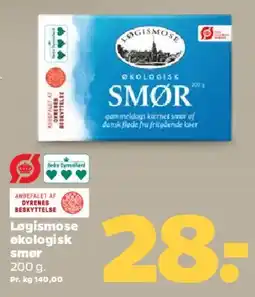 Netto Løgismose økologisk smør tilbud
