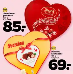 Netto Marabou hjertæske 165 g tilbud
