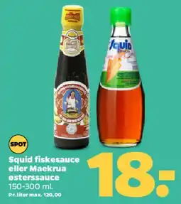 Netto Squid fiskesauce / Maekrua oystersauce tilbud