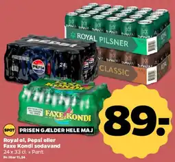 Netto Royal, Pepsi eller Faxe Kondi sodavand tilbud