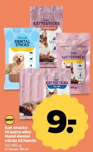 Netto Kat snacks / Hund dental sticks tilbud