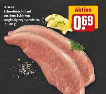 REWE DE Frische Schweineschnitzel aus dem Schinken tilbud