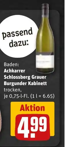 REWE DE Achkarrer Schlossberg Grauer Burgunder Kabinett tilbud