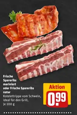 REWE DE Frische Spareribs mariniert oder Frische Spareribs natur tilbud