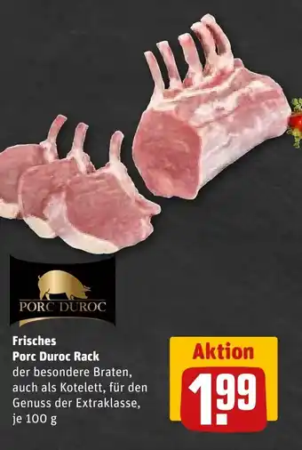 REWE DE Frisches Porc Duroc Rack tilbud