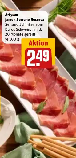 REWE DE Artysan Jamon Serrano Reserva tilbud