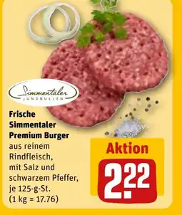 REWE DE Frische Simmentaler Premium Burger tilbud