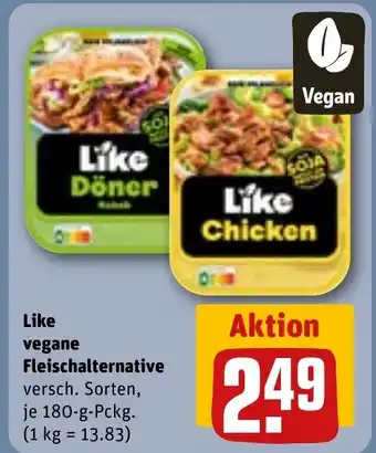 REWE DE Like vegane Fleischalternative tilbud