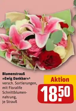 REWE DE Blumenstrauß Ewig Dankbar tilbud