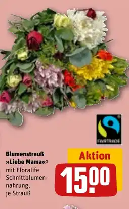 REWE DE Blumenstrauß Liebe Mama tilbud