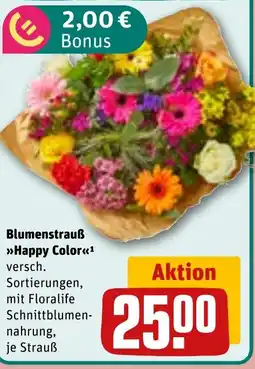 REWE DE Blumenstrauß Happy Color tilbud