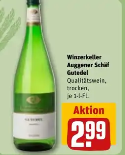 REWE DE Winzerkeller Auggener Schäf Gutedel tilbud