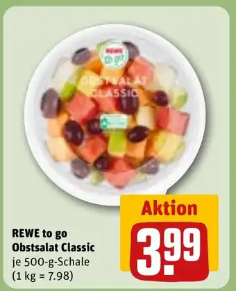 REWE DE REWE to go Obstsalat Classic tilbud
