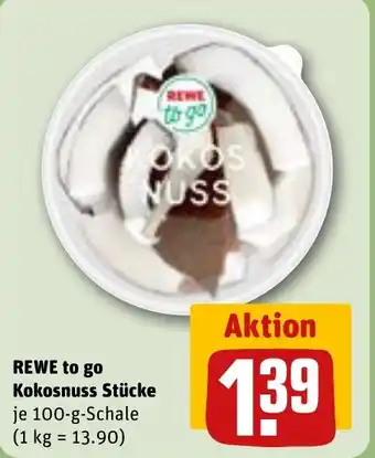 REWE DE REWE to go Kokosnuss Stücke tilbud