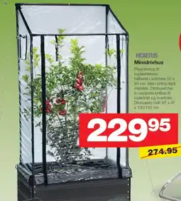 Bauhaus HORTUS Minidrivhus tilbud