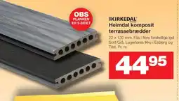 Bauhaus Heimdal komposit terrassebrædder tilbud
