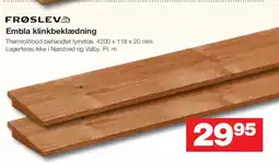 Bauhaus FRØSLEV Embla klinkbeklædning tilbud