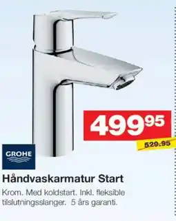 Bauhaus GROHE Håndvaskarmatur Start tilbud