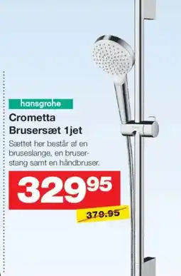 Bauhaus Hansgrohe Crometta Brusersæt 1jet tilbud
