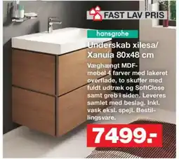 Bauhaus Hansgrohe Underskab xilesa/ Xanuia tilbud