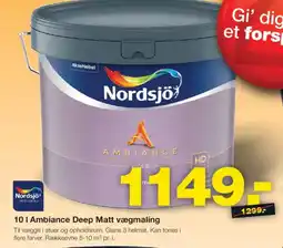 Bauhaus Nordsjö Ambiance Deep Matt vægmaling tilbud