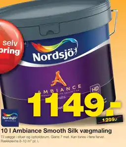 Bauhaus Nordsjö Ambiance Smooth Silk vægmaling tilbud