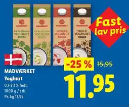 Lidl MADVÆRKET Yoghurt tilbud