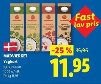 Lidl MADVÆRKET Yoghurt tilbud