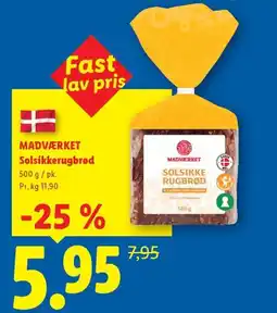 Lidl MADVÆRKET Solsikkerugbrød tilbud