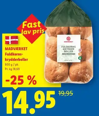MADVÆRKET Fuldkorns- krydderboller