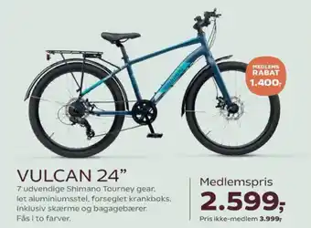 Kvickly Mustang Vulcan 24" tilbud