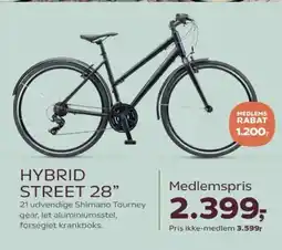 Kvickly Mustang Hybrid street 28" tilbud