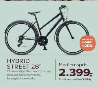 Kvickly Mustang Hybrid street 28" tilbud